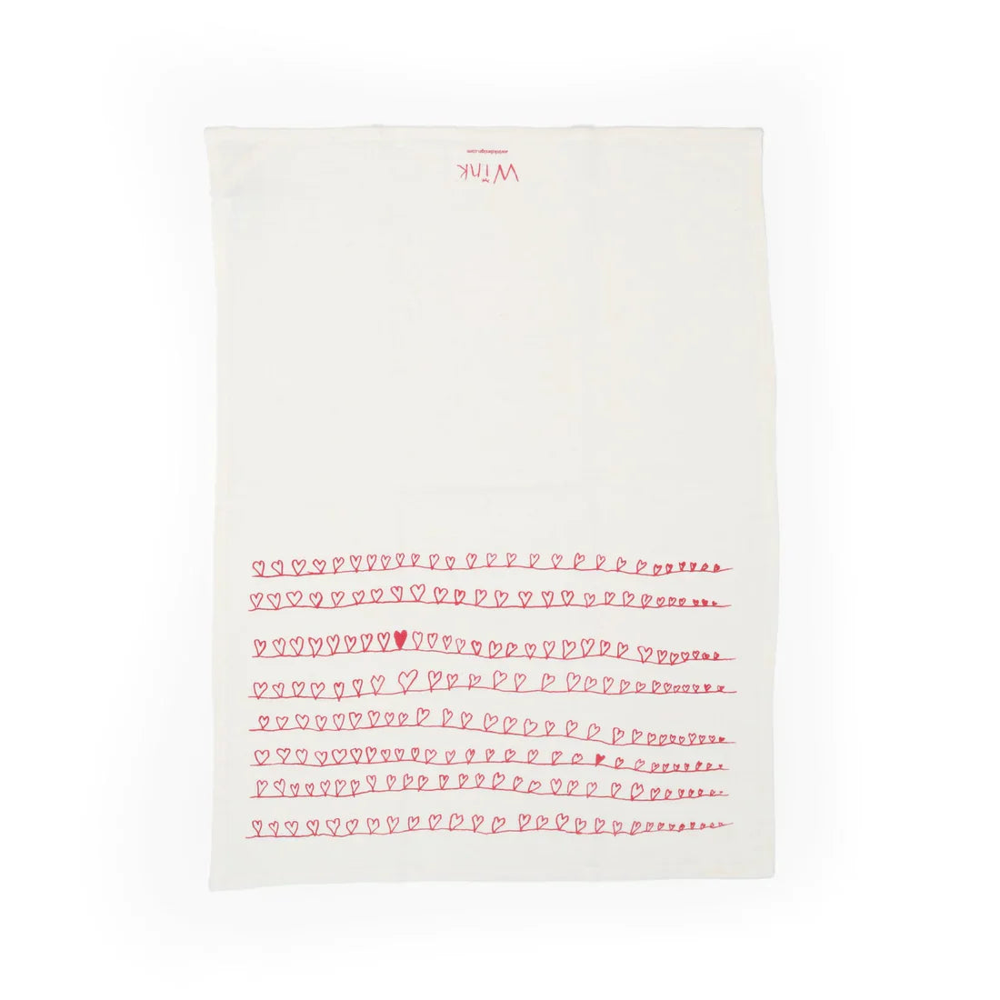 Hearts Tea Towel