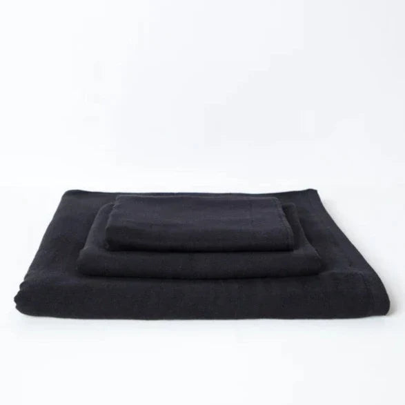 Yoshii Gauze Towel - Black