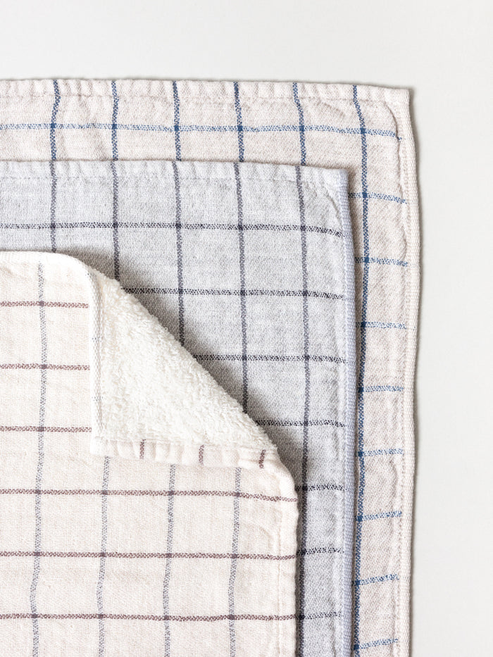 Japanese Graph Towel - Charcoal