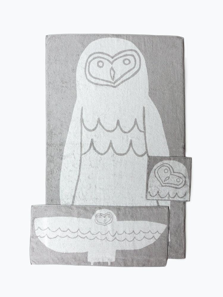 Japanese Owl Towels