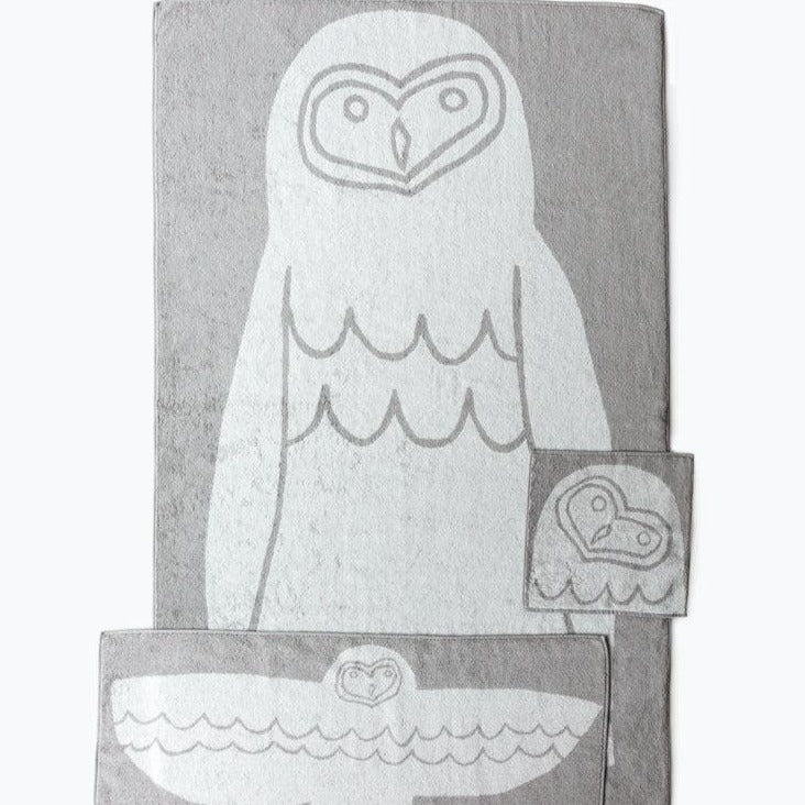 Japanese Owl Towels